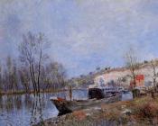 阿尔弗莱德 西斯莱 : Banks of the Loing towards Moret